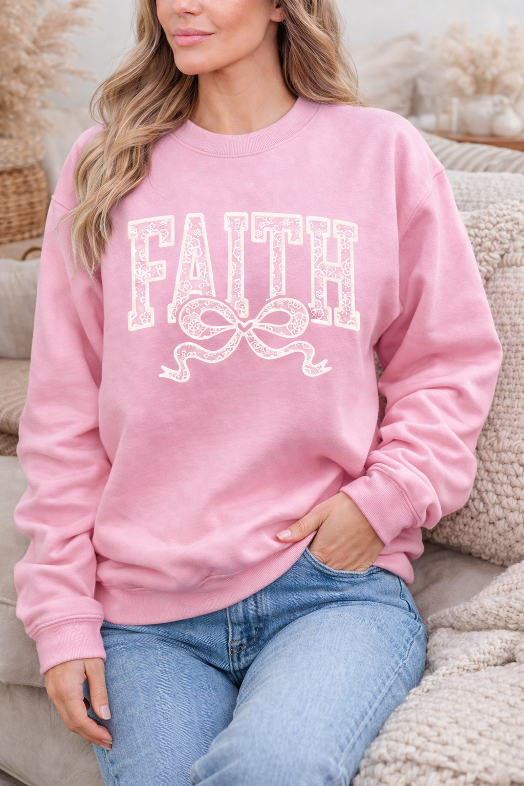 Fath White lace Sweathshirt