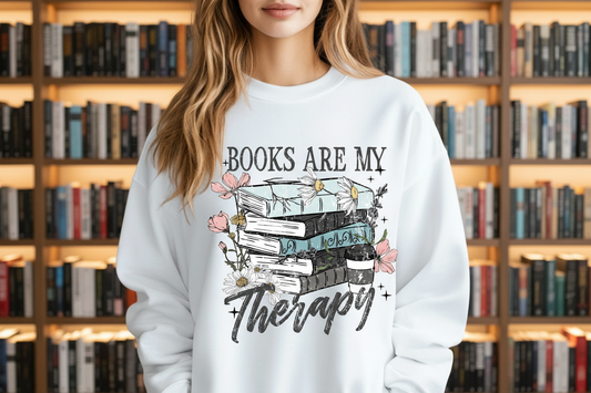 Books are my therapy Sweatshirt