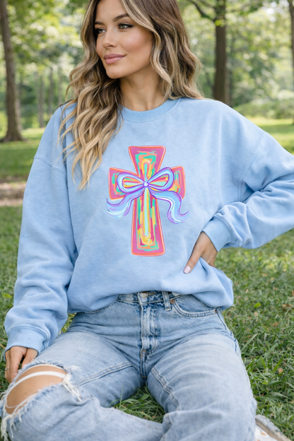 Colorful Cross Sweatshirt