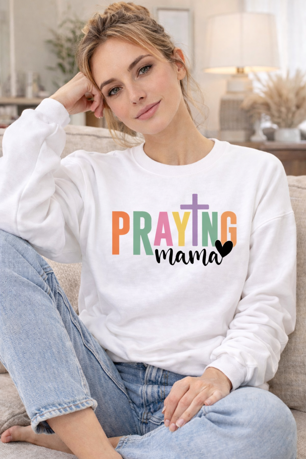 Praying Mama Colorful Sweatshirt