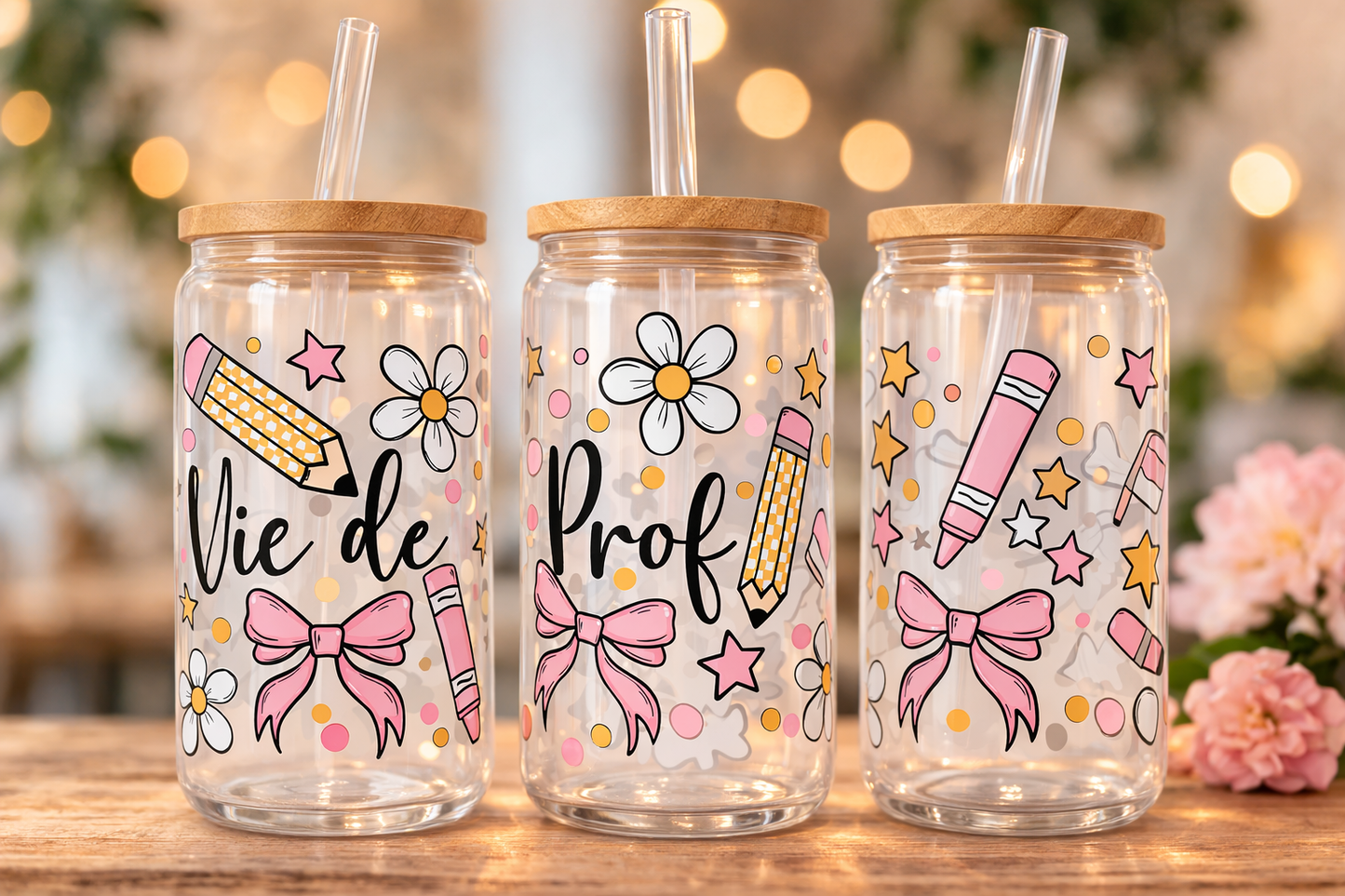 Vie de Prof Glass Tumbler 16 oz