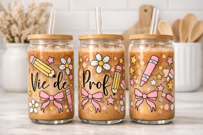 Vie de Prof Glass Tumbler 16 oz